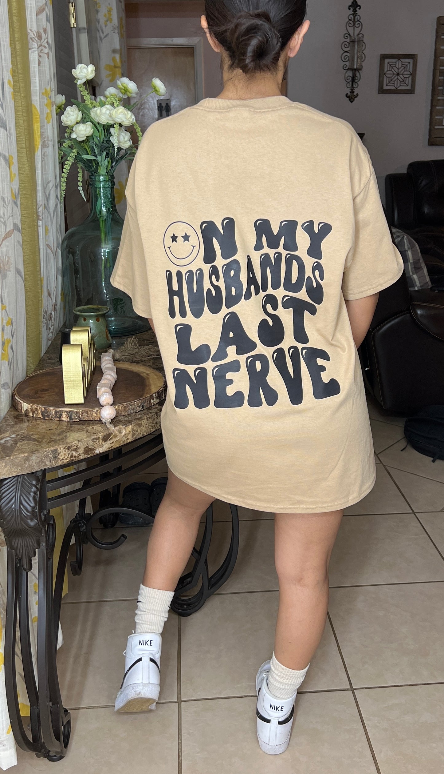 On My Husbands Last Nerve Tee