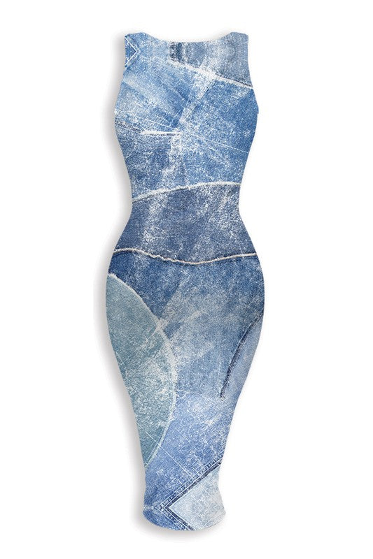 Midi Denim Dress