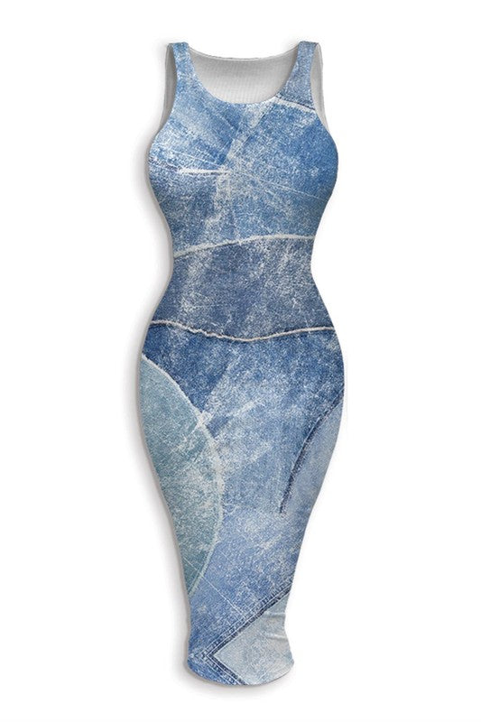 Midi Denim Dress