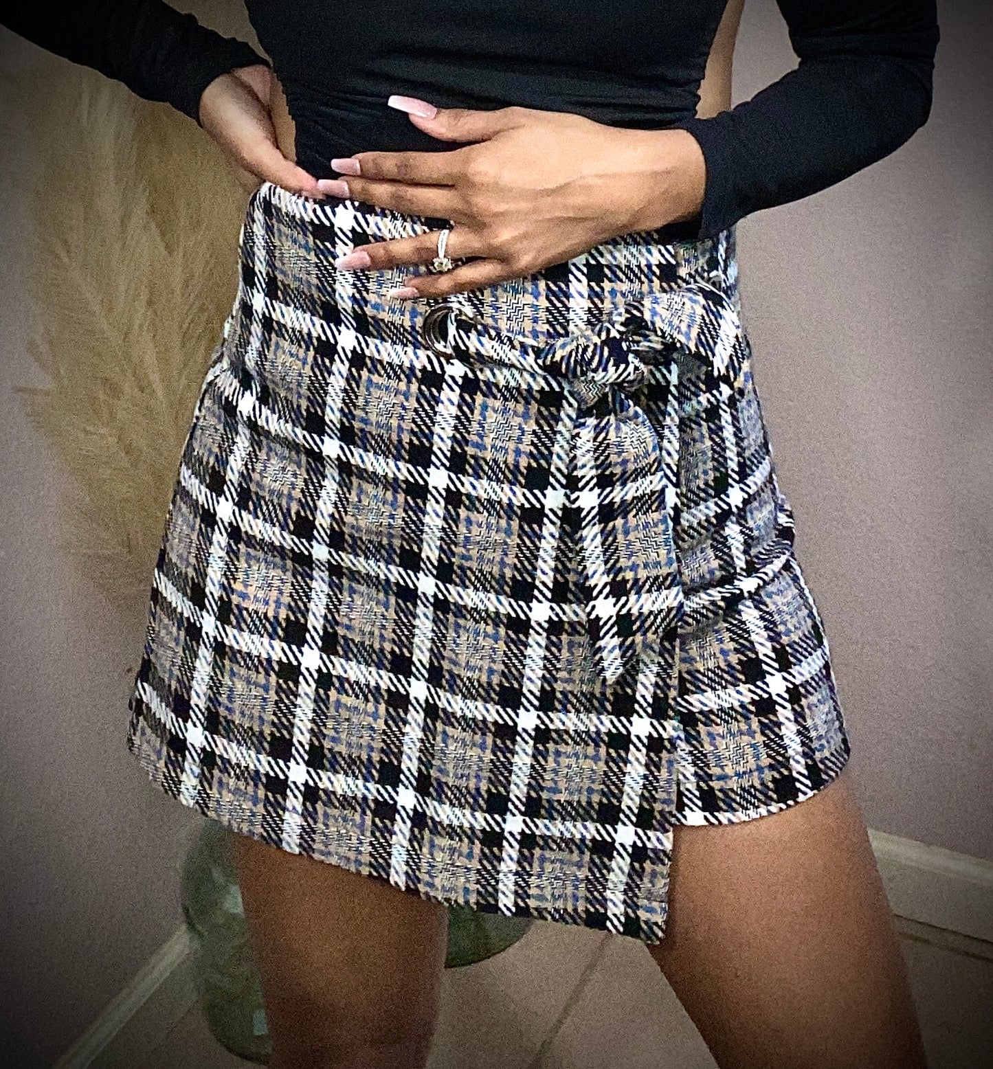 Plaid Skort
