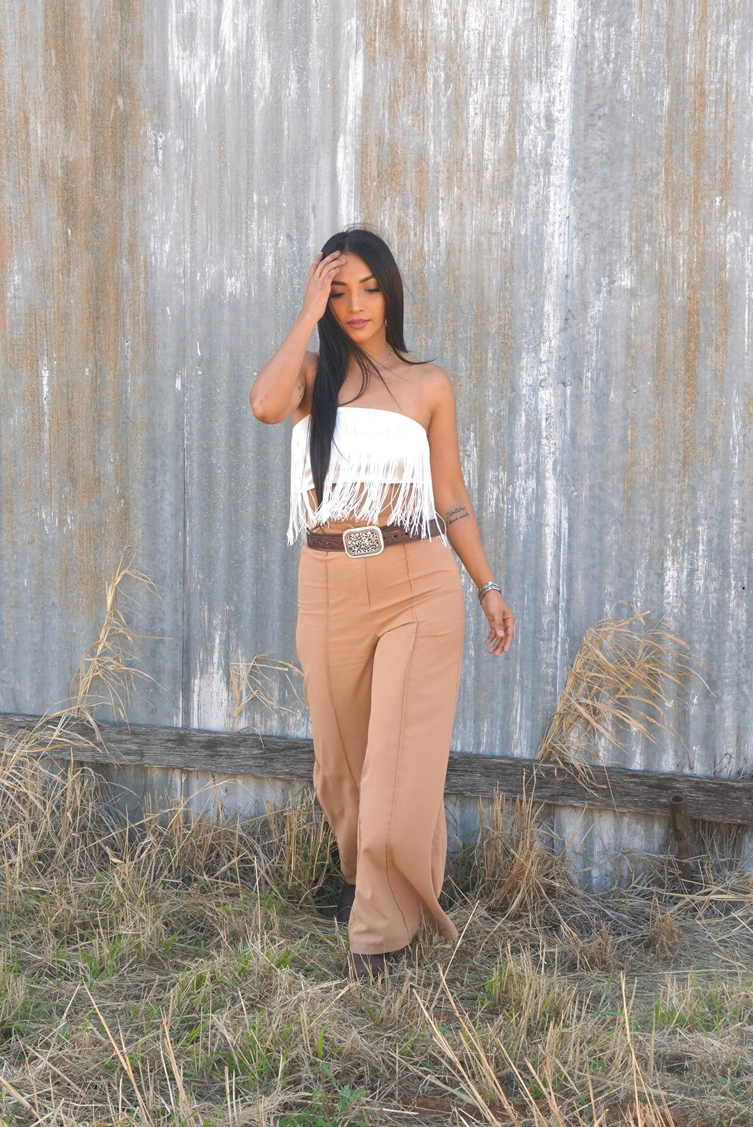 Alix Fringe Top