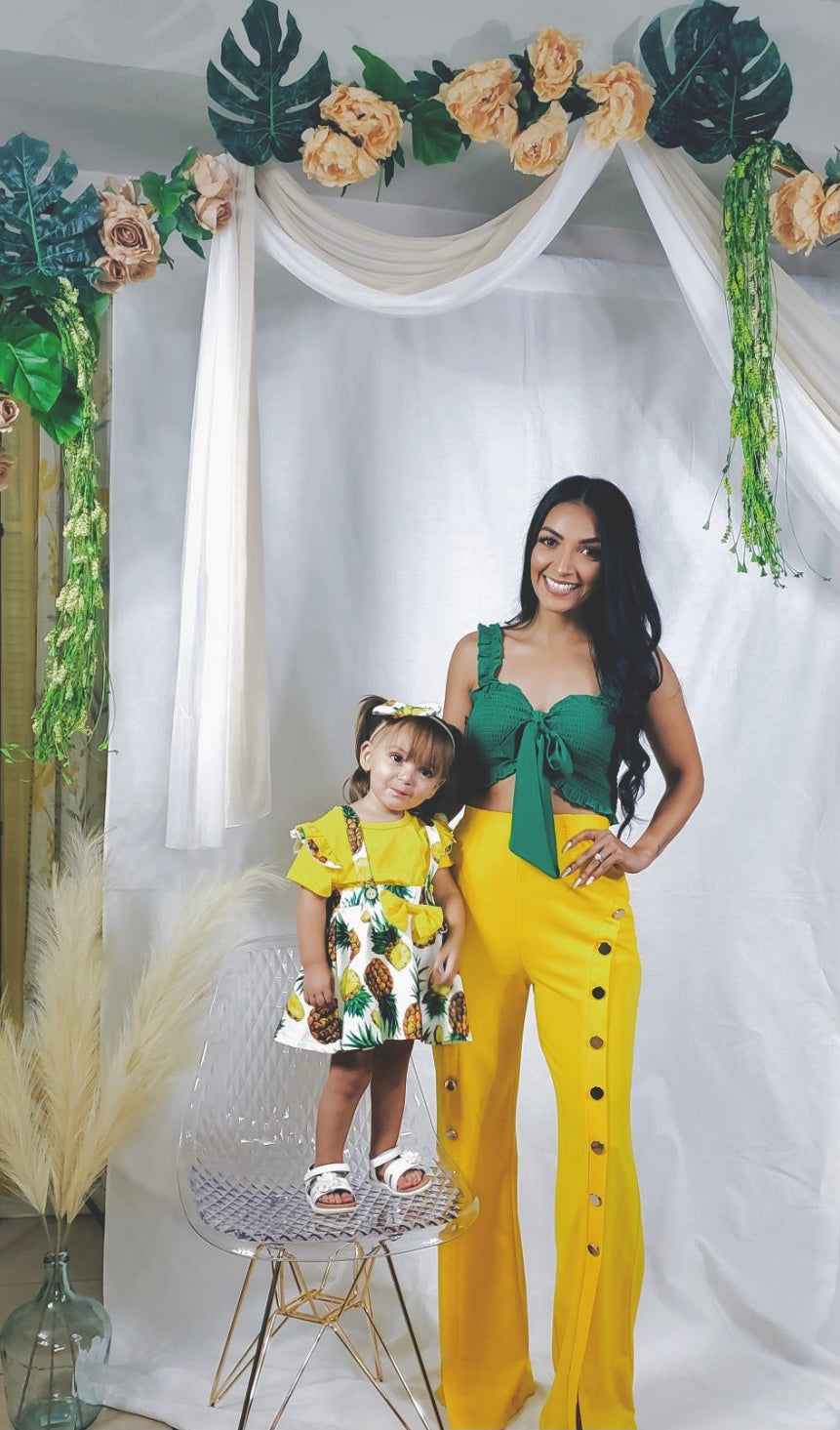 Pineapple Suspender Skirt