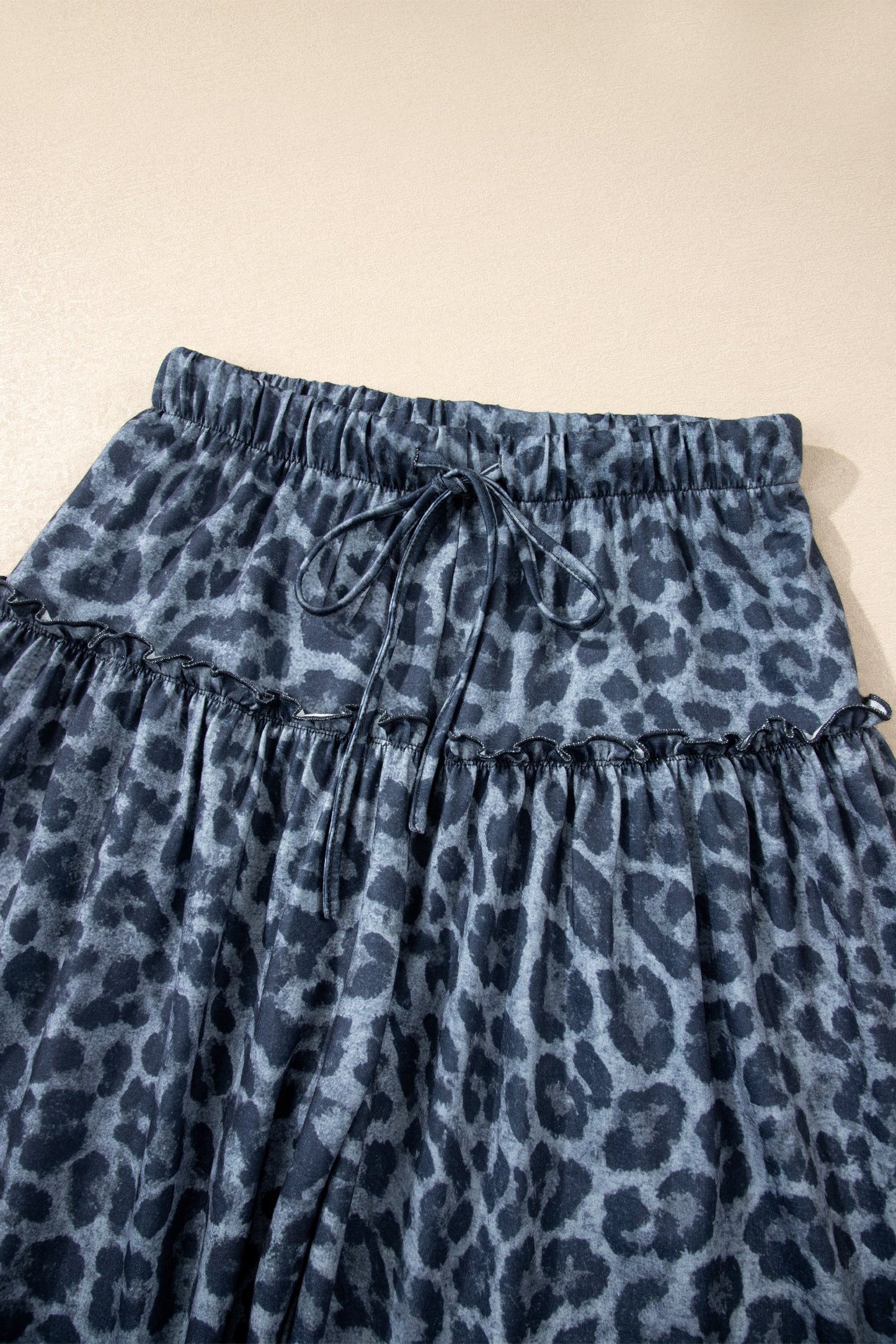 Leopard Drawstring Pants