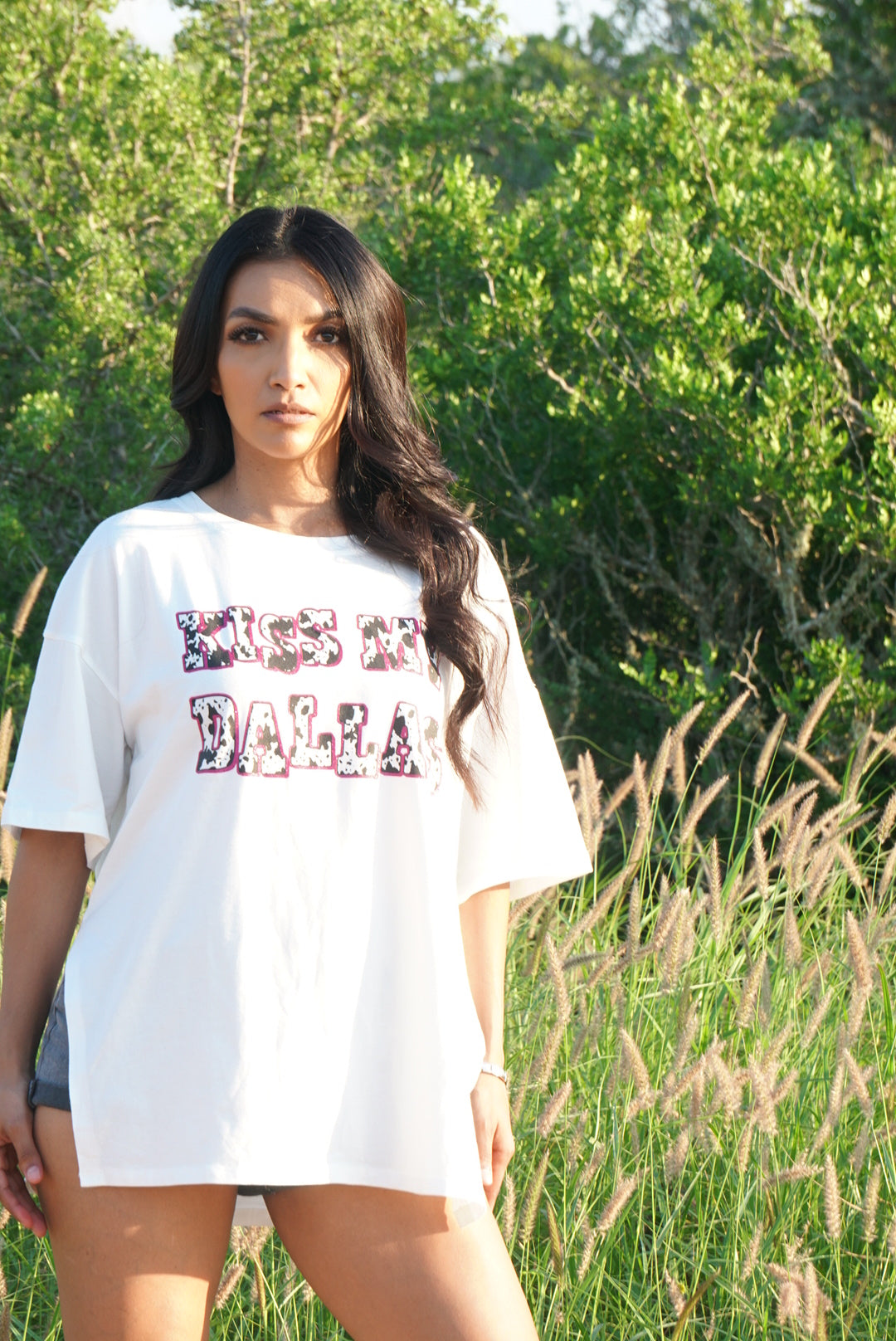 Kiss My Dallas Oversized Tee