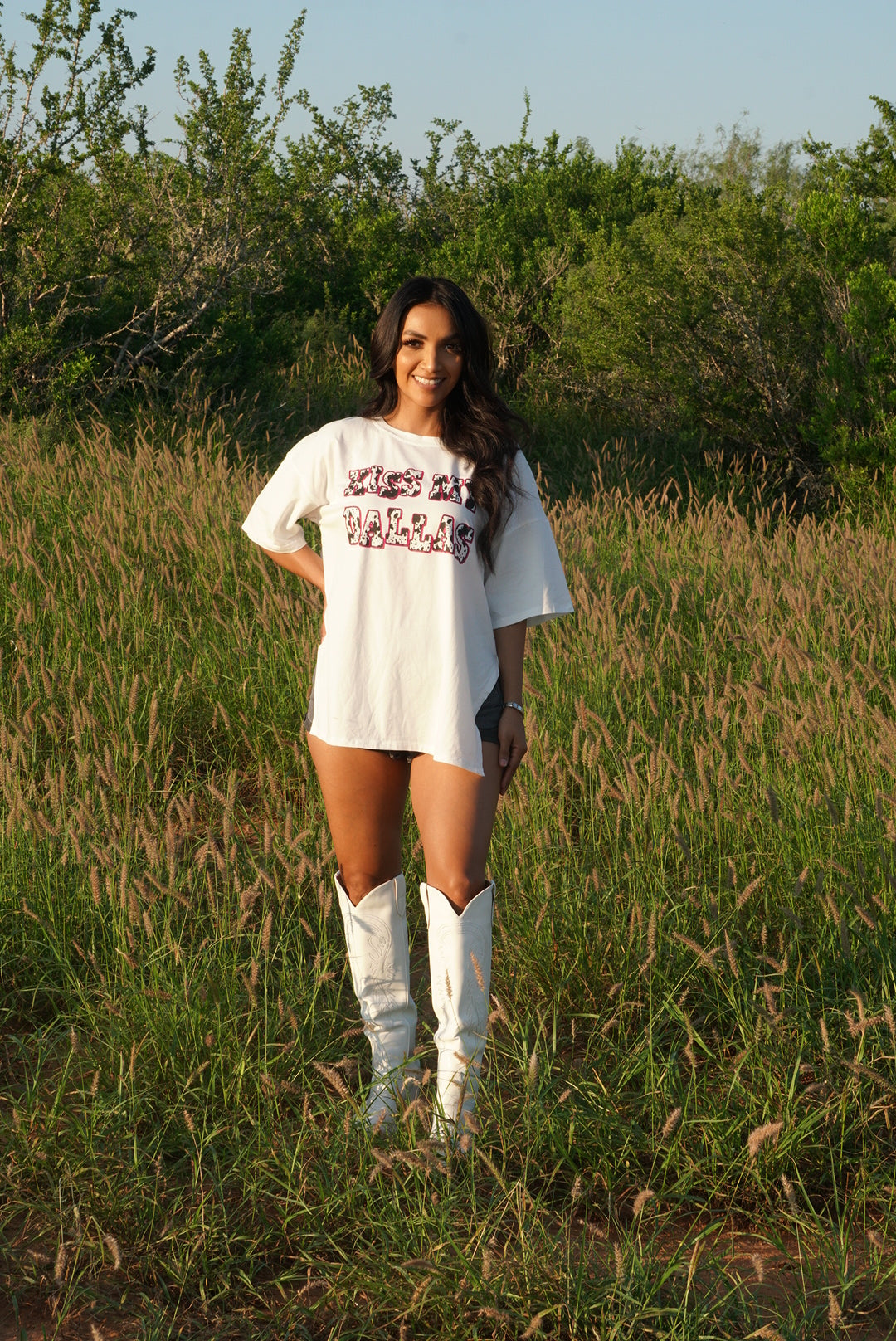 Kiss My Dallas Oversized Tee